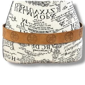 Women’s Size M Brown Leather Mandala Embossed Belt Retro 60s Hippie Boho